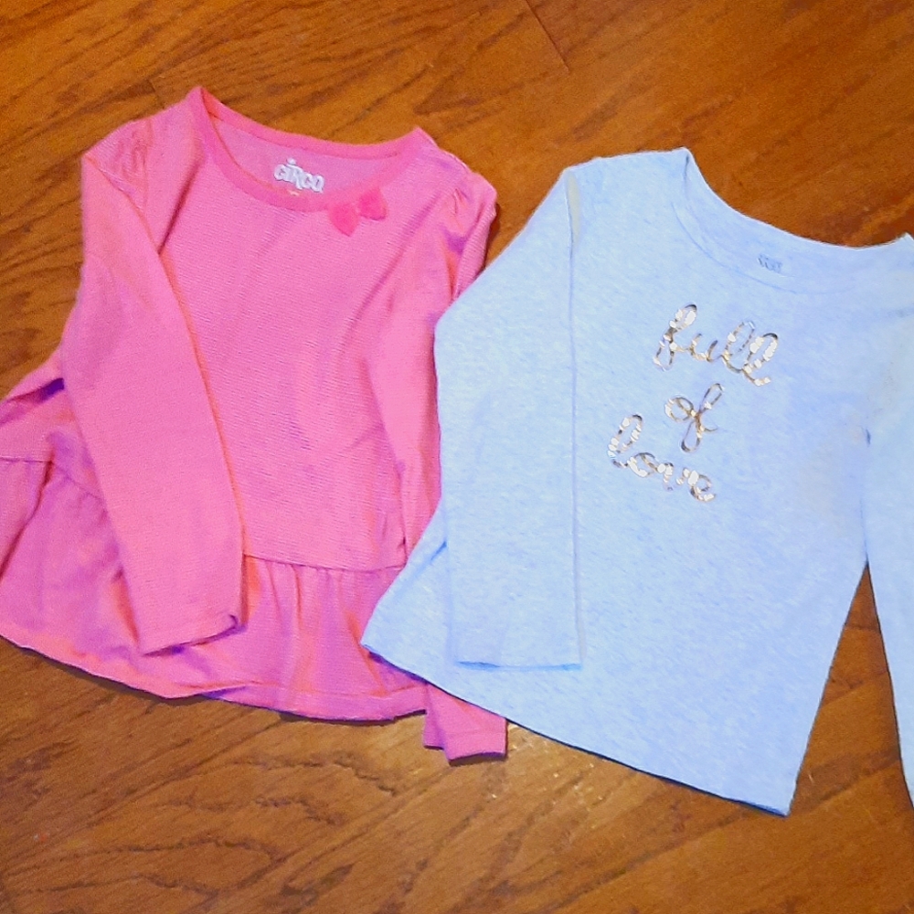 Size 5T girls long sleeve shirts